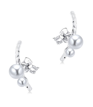 Classic Pearl Silver Stud Earring STS-6082